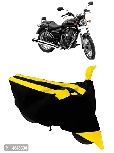 HEMSKAR Present All Weather Protection Scooty Bike Cover Made for Royal Enfield Thunderbird 500 Semi Waterproof Cover (Yellow)-thumb0