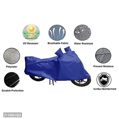 HEMSKAR Water Resistant Bike Scooter Cover Compatible with Yamaha R15 V3 All Weather Protection (Royal Blue)-thumb2