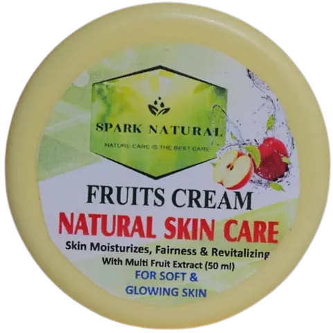 Spark Natural Fruits Skin Moisturizing Cream with Multi Fruits Extracts/Smooth  Glowing Skin/Non-Greasy/Hydrating Cream/Skin Nourishing Cream (50ml)