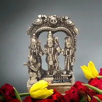 Blissful Decor Ram Darbar Brass Murti for Pooja Room  Gift, Religious Idol Figurine for Home  Office Decor, Lord Ram with Laxman and Goddess Sita Devi or Hanuman (7 x 2.5 x 9 cm, 270 g)-thumb2