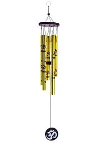 Ripe India? Feng Shui Om Vastu Five Pipe Wind Chime for Balcony Window and Wind Chime 5 Pipe Positive Energy 45 cm-thumb1