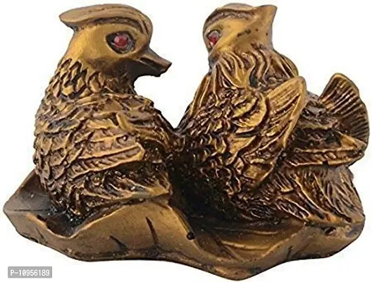 RIPE INDIA ? Feng Shui Mandarin Duck Showpiece (Brass, Standard)-thumb2