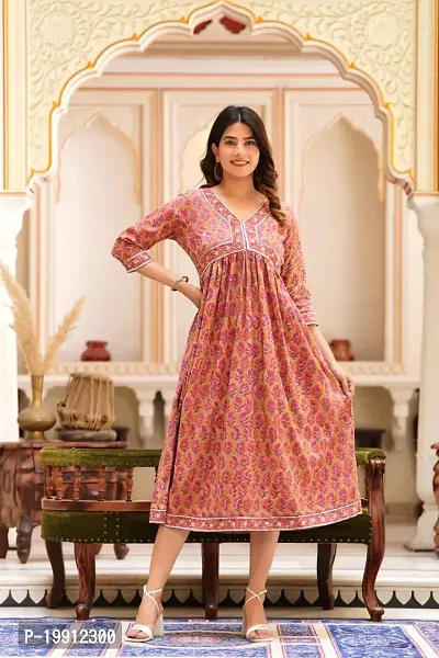 Beautiful Cotton Printed Kurta For Women