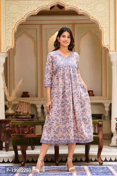 Beautiful Cotton Printed Kurta For Women-thumb0