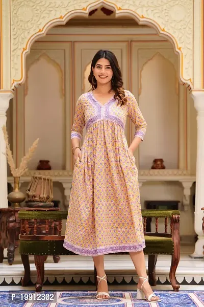 Beautiful Cotton Printed Kurta For Women