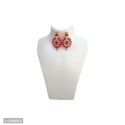 Neckless set pink colour-thumb5