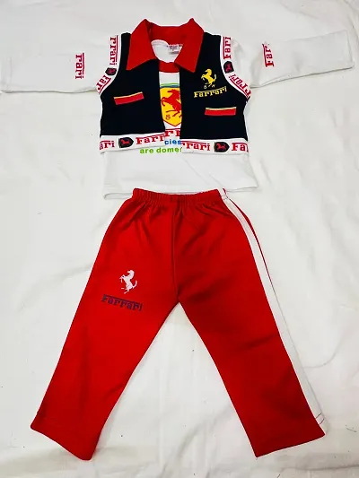 Cute T-shirt With Pajama Set For Boys