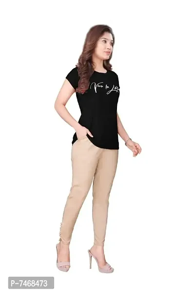 Stylish And Comfortable Solid Rayon Pant For Women-thumb0