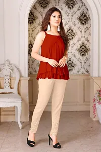 Stylish Fancy Rayon Slub Lycra Work Pant For Women-thumb2