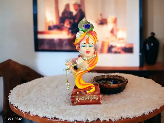 D K MART Creative Modern Art Krishna Idol for Pooja Room | Home | Living Room | Office Room | Krishna statue | God Statue | Krishna Murti | House Warming Gift | Birthday Gift | Wedding Gift Showpiece