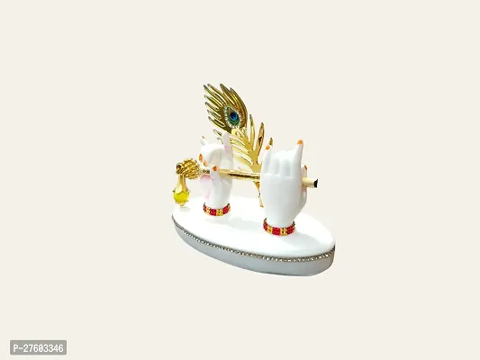 D K MART Showpiece Mini Krishna Hand Idol For Car Dashboard and Office Table | God Krishna Statue Small | Small Krishna Idol for Pooja Room and Gift Purpose-thumb4