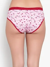 BRUCHI CLUB Low Waist Bikini Multicolored Floral Printed Red Color Panty for Adults Women's-thumb4