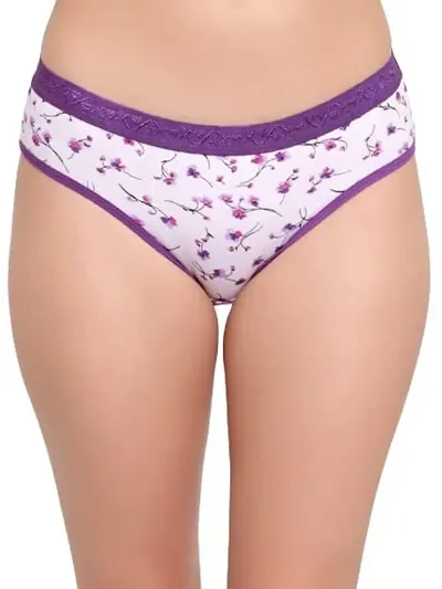 BRUCHI CLUB Low Waist Bikini Floral Color Panty for Adults Women's