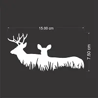 Car Sticker Deer Family Buck Hunting Size 15 cm X 7.50 cm-thumb1