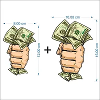 Car Sticker HAND HOLDING MONEY STICKER for Car  Bike-thumb2