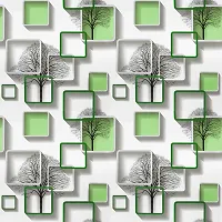 1000 CM X 45 CM  - CUBES ON TREE  [9459]- Self Adhesive Wall Paper for Living Room Bed Room Kitchen Hall Peel and Stick Vinyl Wall Paper - 45 SQFT-thumb3