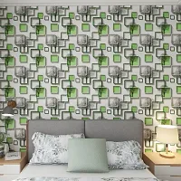 1000 CM X 45 CM  - CUBES ON TREE  [9459]- Self Adhesive Wall Paper for Living Room Bed Room Kitchen Hall Peel and Stick Vinyl Wall Paper - 45 SQFT-thumb1