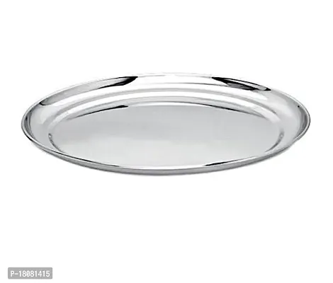 Stainless Steel Dinner Plates with Mirror Finish Set of 1-thumb0