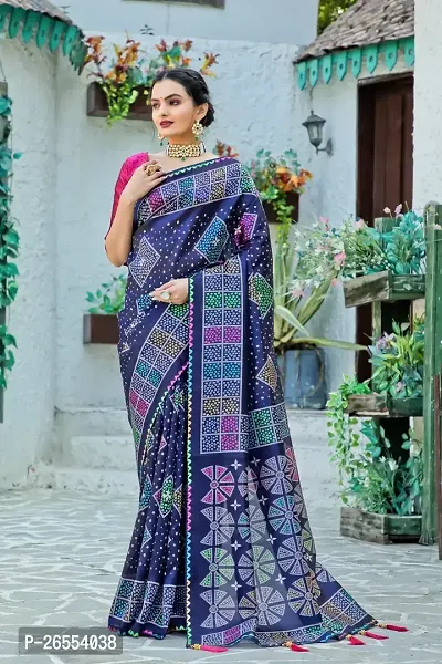 Classic Cotton Silk Printed Saree with Blouse piece