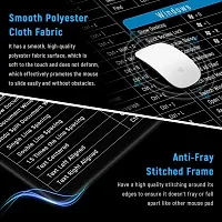 Anti-Slip Keyboard Pad with Office Excel Software Shortcuts Key Patterns, Clear Extended Large Cheat Sheet Mouse Pad, Large Rubber Base Mice Smooth Cloth Desk Mat, Large Gaming Mouse Pad(80x30cm)-thumb1