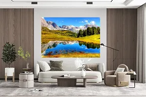 Print Panda Fabulous Landscape Wall Poster for Home Decor, Living Room, Bed Room, Kids Room, Play Room, Restaurant, Hotel (Self Adhesive Vinyl, Water Proof) (R055) (3 ft x 2 ft)-thumb3