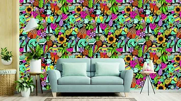 PRINT PANDA Fabulous Wallpaper for Home Decor, Living Room, Bed Room, Kids Room Waterproof Multicolor (RPS1066) 16 X 50 INCH-thumb1