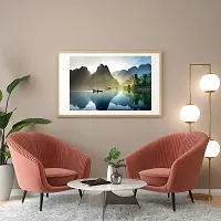 Print Panda Fabulous Landscape Wall Poster for Home Decor, Living Room, Bed Room, Kids Room, Play Room, Restaurant, Hotel (Self Adhesive Vinyl, Water Proof) (R059) (4 ft x 3 ft)-thumb1