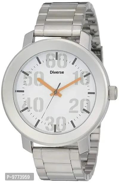 Stylish Silver Metal Analog Watches For Men