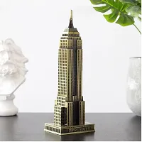 zahab 9in Antique Finish NY Souvenir Empire State Building Metal Miniature Statue showpiece for Home Decor || Showpiece for Gift || Showpiece for Home Decoration-thumb1