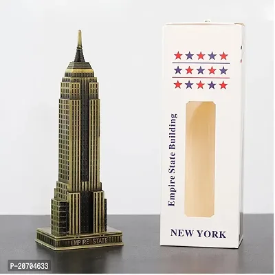 zahab 9in Antique Finish NY Souvenir Empire State Building Metal Miniature Statue showpiece for Home Decor || Showpiece for Gift || Showpiece for Home Decoration-thumb5