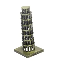 zahab Leaning Tower of Pisa Souvenir, Famous Landmark Metal Monument Showpiece Table Crafts, Home Decor, Car Decor, Office, Gifts Decorative Showpiece 20 cm-thumb4