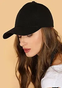 zahab Caps Combo Pack of 3 Black, Blue  Grey Baseball Cap for Men Women Free Size with Adjustable Strap-thumb4
