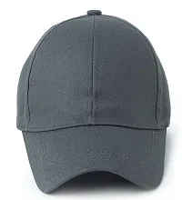 zahab Caps Combo Pack of 3 Black, Blue  Grey Baseball Cap for Men Women Free Size with Adjustable Strap-thumb3