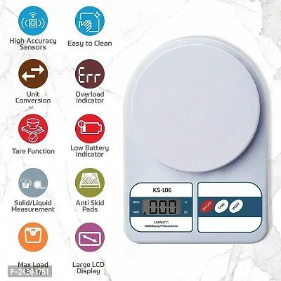 Weight Machine For Kitchen Shop And Scale Multipurpose Portable Electronic Digital Weighing Scale Weight Machine Upto 10 Kg-thumb5