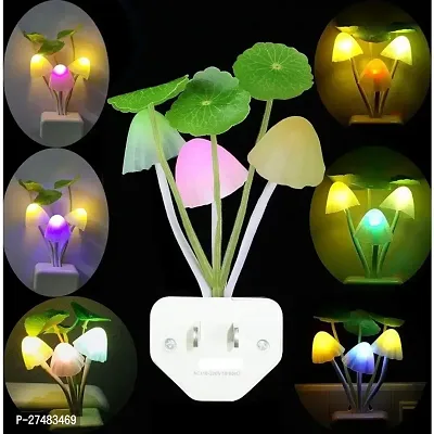 LED Night Light Mushroom Wall Socket Sensor Lights Lamp for Bedroom Home Decoration Hot Light-Sensor Controlled || Romantic Colorful Home Decor || Baby Room || Bedroom || Nursery