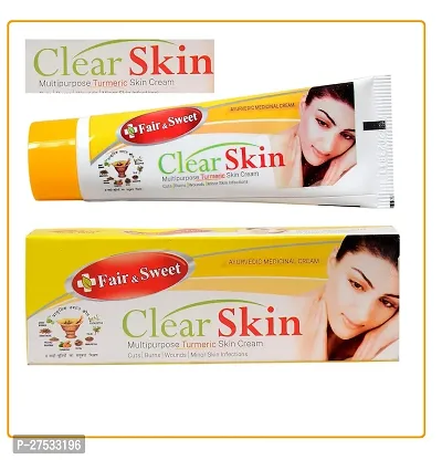 FAIRNESS EXPERT Clear Skin Turmeric Fairness Cream for skin Glowing brightening, Chemical free, Enriched with Goodness and Haldi for Radiant Skin,45G-thumb0