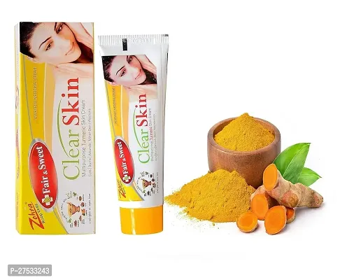 FAIRNESS EXPERT Clear Skin Turmeric Fairness Cream for skin Glowing brightening, Chemical free, Enriched with Goodness and Haldi for Radiant Skin,50G (Pack of 2)-thumb3