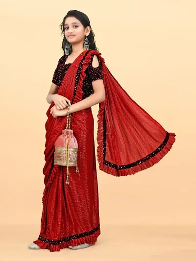 Soft Bollywood Saree For Kids