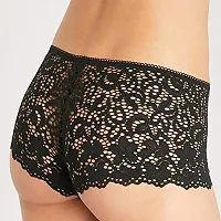 Niche Labels Presents 3 Pack Sensual Luxury Lace Panties Black-thumb4