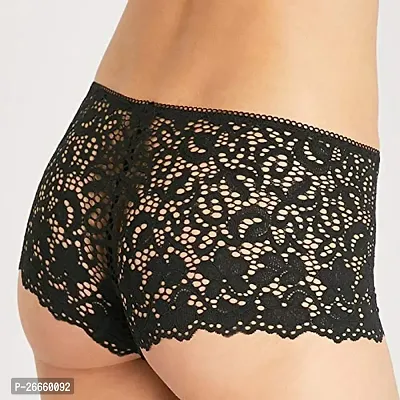 Niche Labels Presents 3 Pack Sensual Luxury Lace Panties Black-thumb5