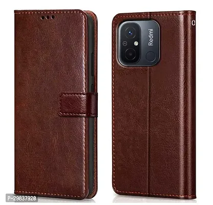 Stylish Artificial Leather Solid Flip Cover for Smartphone