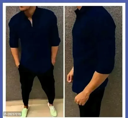 Double Pocket Cotton Shirt for Men-thumb0