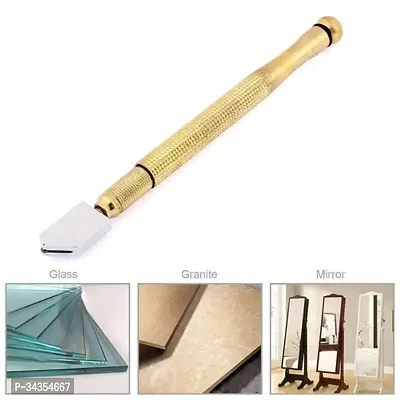 Gold Professional Glass Cutter With Metal Handle-thumb0