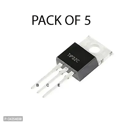 Tip32C Pnp Bipolar Power Transistor 100V 3A To-220 Pack Of 5-thumb0