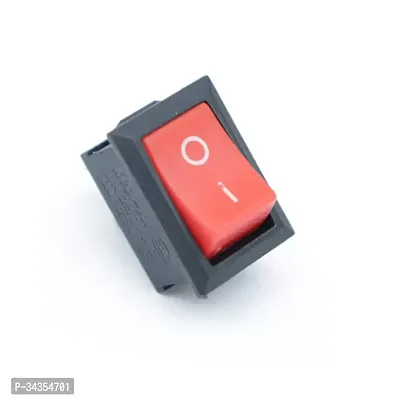 Mini Rocker Switch Red + Black(Bg) 2 Pin ( Pack Of 5 )-thumb0