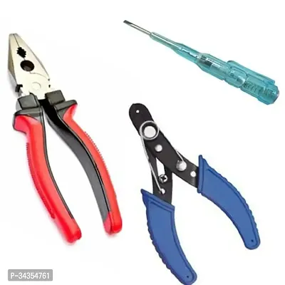 Combo Of Plier Wire Stripper Tester-thumb0