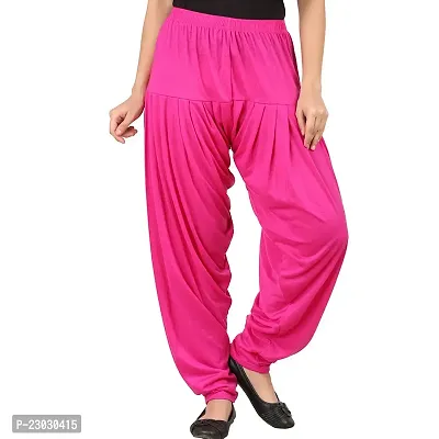 Stunning Pink Silk Blend  Patiala Pant For Women-thumb0