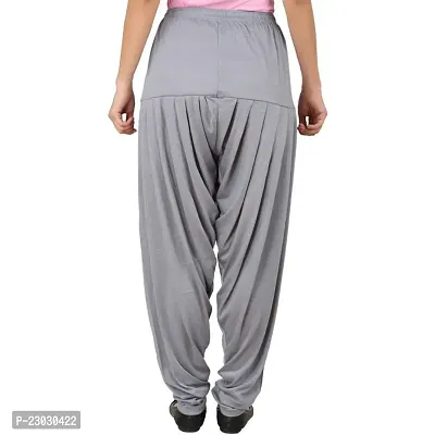 Stunning Grey Silk Blend  Patiala Pant For Women-thumb2