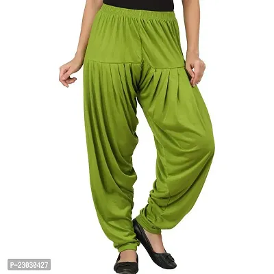 Stunning Green Silk Blend  Patiala Pant For Women-thumb0