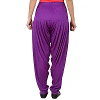 Stunning Purple Silk Blend  Patiala Pant For Women-thumb1